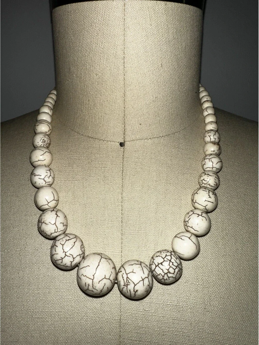 Tribal Jewelry White New Statement Necklace